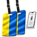 Smart Bag Security Tag - Ukraine Flag [Pack 2]